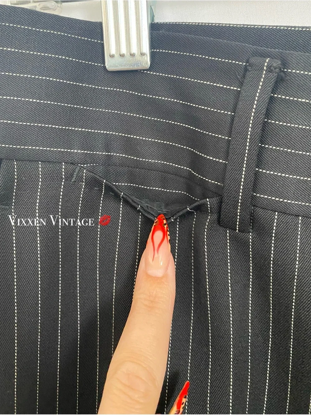 VINTAGE GUCCI ‘PINSTRIPE WOOL MOHAIR SUIT’ IN BLACK
